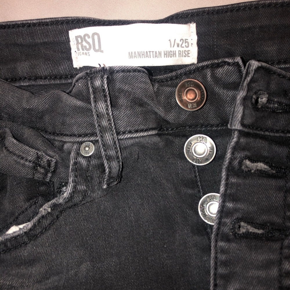 Gunmetal Skinny Jeans Size 1/25 W Great Condition!